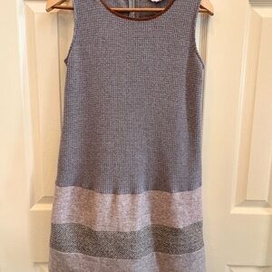 THML Gray and Brown Textured Mini Dress